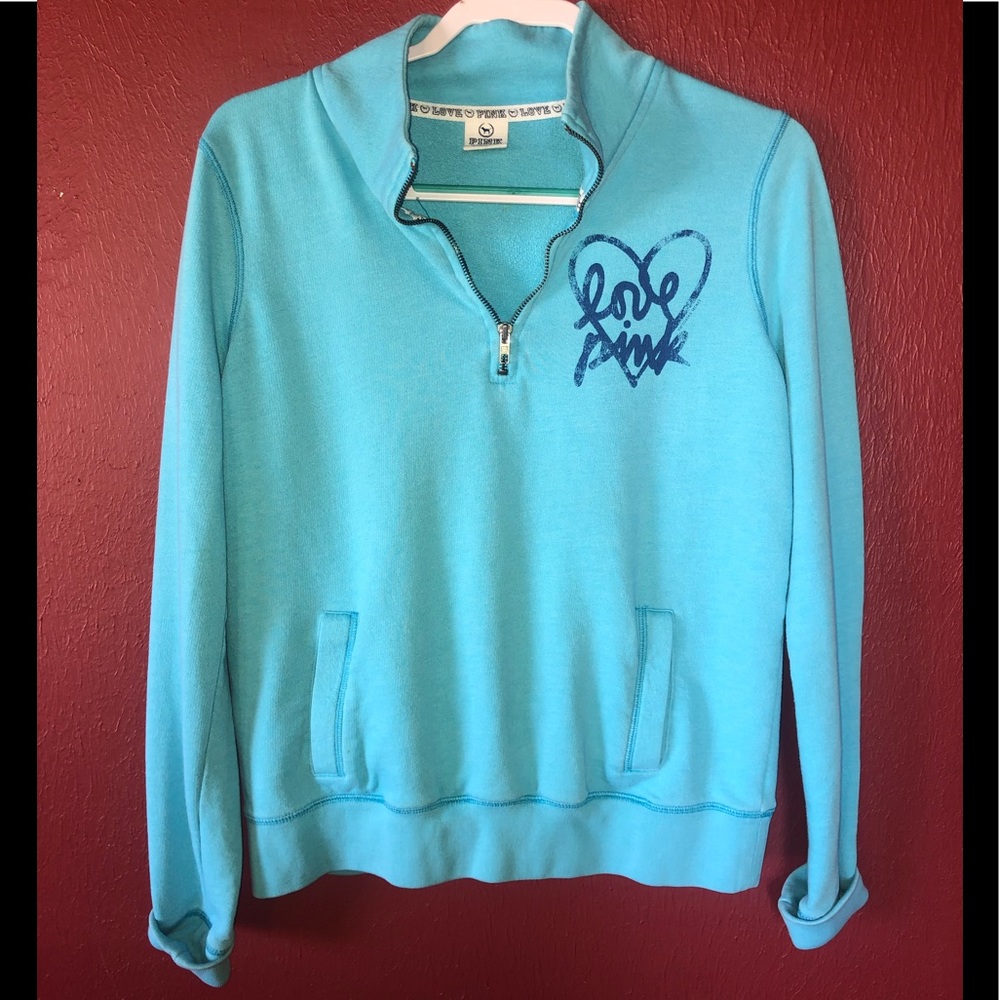PINK by VS 1/4 Zip Pullover Sz Medium